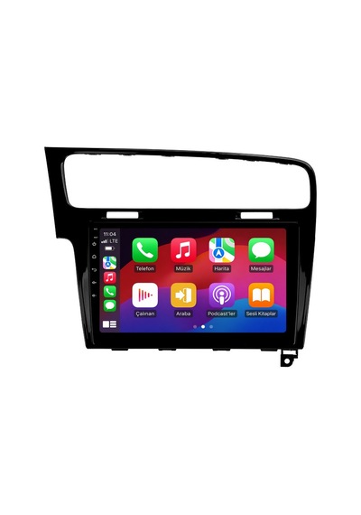 Volkswagen Golf 2012-2020 Android Multimedya Carplay Android Auto Navigasyon Kameralı 6gb Ram 64gb 10"