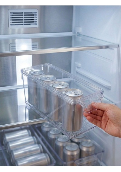Softchef Şeffaf Kapaklı Buzdolabı İçi Düzenleyici Organizer - Çok Amaçlı Saklama Kutusu