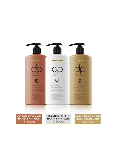 Dp Daily Perfection Şampuan Seti Kuaförlere Özel 12 x 800 ML