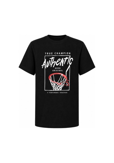 Trender Authentic Kısa Kol O Yaka Siyah Erkek Çocuk T-shirt 26ydt1000060