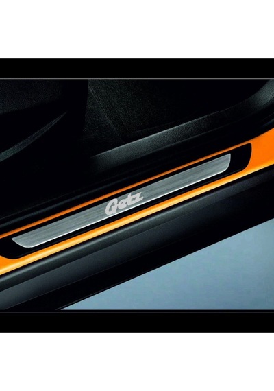 Hyundai Getz 2002-2011 Modeller Old Krom Kapı Eşiği 4 Parça Yazılı