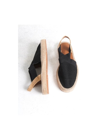 Trendella Kadın Siyah Espadril Ayakkabı Tr19my01a Kırmızı