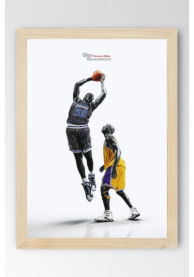 Shaquille O'neal Çerçeveli Tablo - Basketbol Nba Posteri Tablo