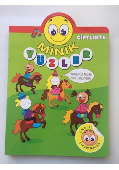 Emojil Çıkartmalar Minik Yüzler Çiftlikte