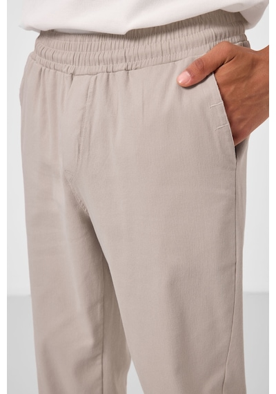Tommylife Taş Standart Fit Dokuma Hafif Esnek Chino Erkek Pantolon - 82176 Taş
