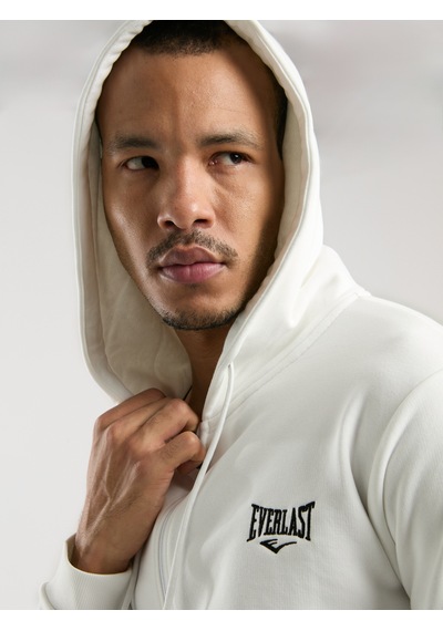 Everlast Ever Essentials Regular Beyaz Erkek Kapüşonlu Full Zip Sweatshirt Beyaz