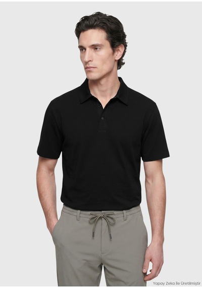Ramsey Siyah Düz T-shirt