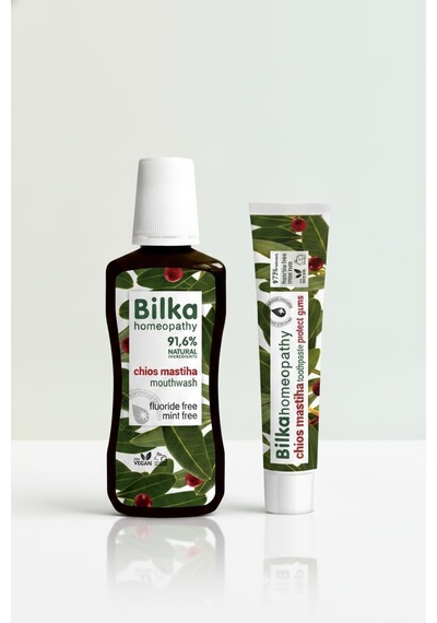 Bilka Homeopathy Chios Mastiha Ağız Bakım Seti Florürsüz Diş Macunu Ve Mastika Özlü Ağız Gargarası