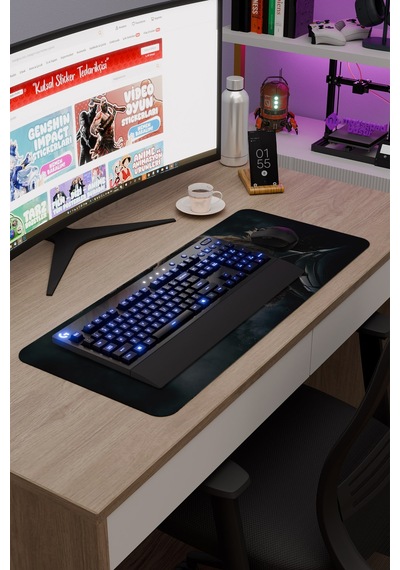 Metal Gear Solid Kaymaz Dikişli Kauçuk Oyuncu Mousepad V2 - 70x30 Xl Gaming Mouse Pad Fare Altlığı