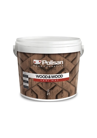 Polisan Wood&wood Anti Aging Ahşap Verniği Yarı Mat Su Bazlı Şeffaf 2,5 Lt