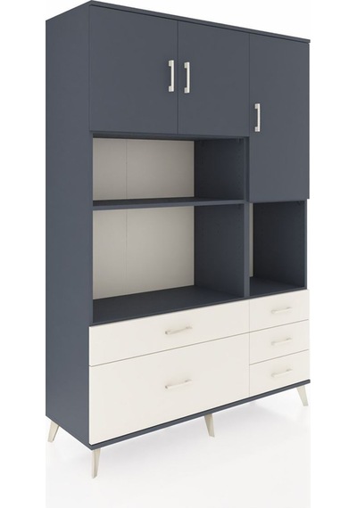 Hyperion Dolap 8 Raflı 5 Çekmeceli 3 Kapaklı 132x44x195 Antrasit-antrasit/aytaşı Antrasıt/aytası Hyperion Dolap 8 Raflı 5 Çekmeceli 3 Kapaklı 132x44x195 Antrasit-antrasit/aytaşı Antrasıt/aytası