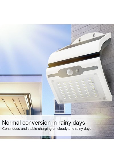 Ayrex 40w Güneş Enerjili 54 Ledli Duvar Aplik Lamba Bahçe Balkon Dekorasyon Aydınlatması Diğer