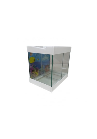 Betta Akvaryumu İki Bölmeli 20 Cm 5 Litre Beyaz Renk