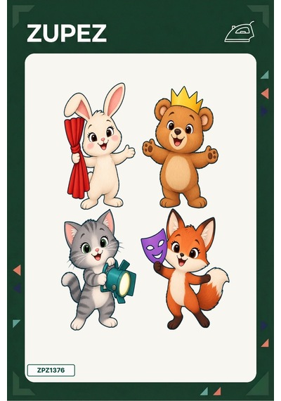 Minik Sahne Kulübü 19x25 Cm Ütüyle Uygulanan Baskı Zpz1376 - 928157330