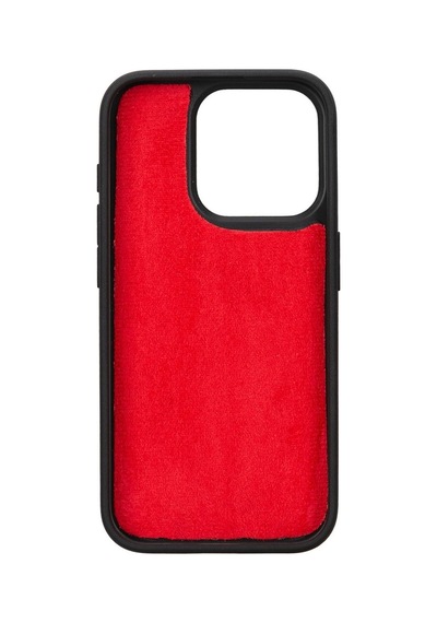 Apple Uyumlu   iPhone 15 Pro Deri Cüzdanlı Kılıf   Mwwn V4ef Kırmızı