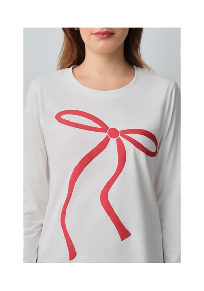 Suwen Lovely Pijama Takımı Wsh105101361114 Kırmızı
