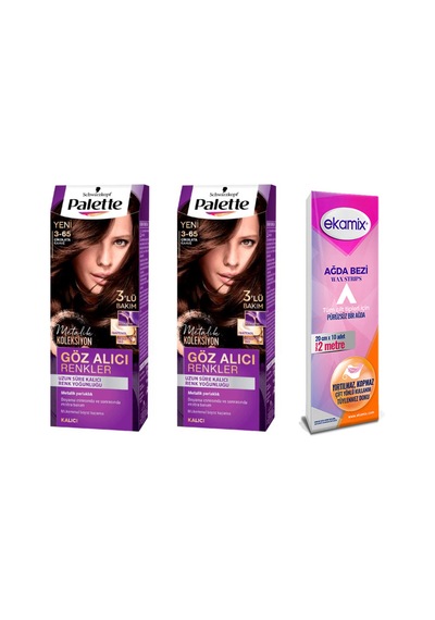 Palette Göz Alıcı Saç Boyası 3.65 Çikolata Kahve 2 Adet