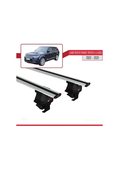 Land Rover Rang Rover 4 L405 2012-2021 Arası İle Uyumlu Ace-4 Ara Atkı Tavan Barı Gri