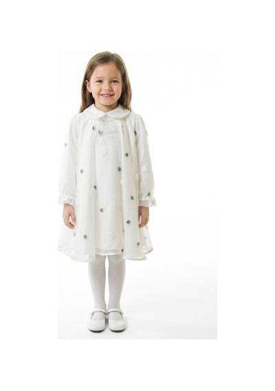 Xo Kids Kız Çocuk Elbise 4-8 Yaş 1655 Ekru