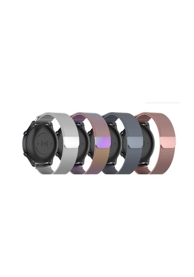 Gear S3 22mm Uyumlu Krd-12 Metal Ogaa Kordon-siyah