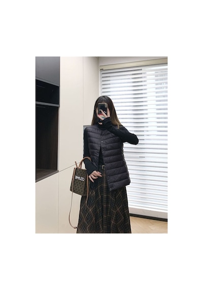 Smartjest Kadın Kapitone Hafif Şişme Yelek-3524 Siyah