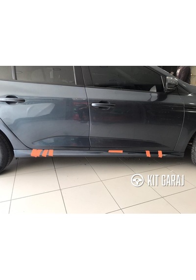 Kit Garaj Renault Megane 4 Yan Marşbiyel Hb Çift Plastik Boyasız