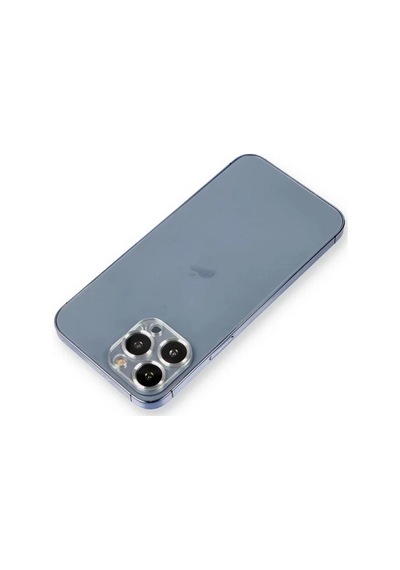 Apple İphone 12 Pro Metal Kamera Lens Koruma Cam - Gümüş