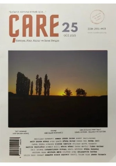Çare Dergi 25.sayı Güz 2025