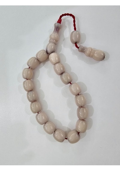 Zeyzun Usta İmzalı Bilek Boy Efe Maskot Sıkma Kehribar Tespih 13,
