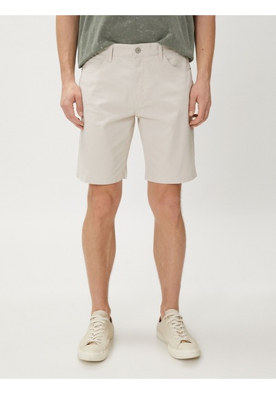 Koton Basic Gabardin Şort Beş Cep Detaylı Düğmeli Pamuklu Taş 3sam40073hw 3SAM40073HW080 Taş Koton Basic Gabardin Şort Beş Cep Detaylı Düğmeli Pamuklu Taş 3sam40073hw 3SAM40073HW080 Taş