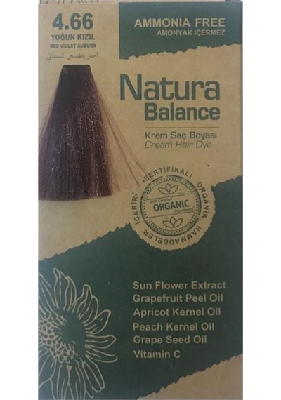 Natura Balance Saç Boyası 4.66 Yoğun Kızıl