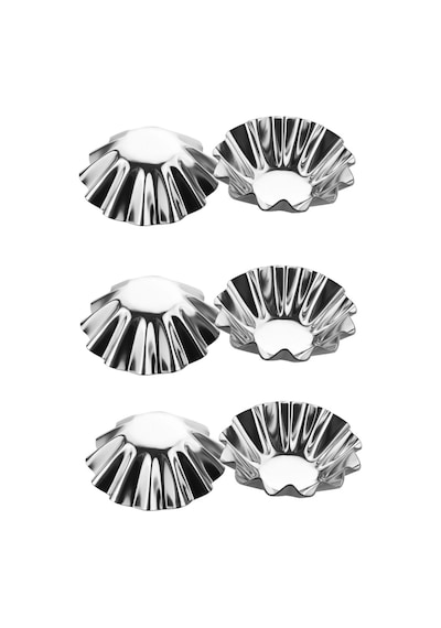 Mini Metal Kek Kalıbı 6'lı - Tartolet Kalıbı 6 Adet Mini - Muffin Kek Kalıbı 6 Adet Metal Metal Meta Diğer