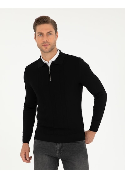 Pierre Cardin Erkek Siyah Kazak /triko 50296453-vr046 Siyah