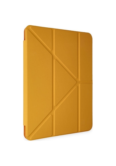 İpad Air 2 9.7 Uyumlu Kılıf Kalem Bölmeli Uyku Modlu Smart Case - Sarı Kapaklı Kılıf
