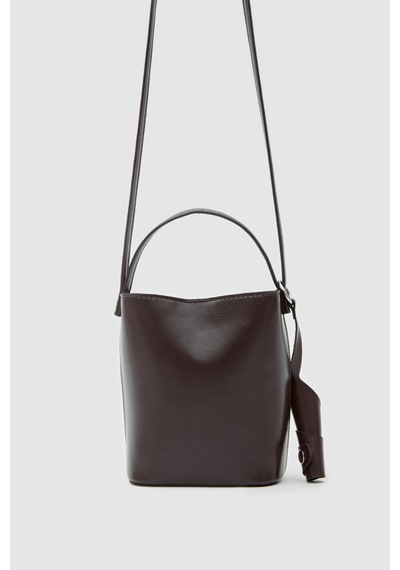 Shule Bags Amore Minimal Çapraz Çanta Koyu Kahve Kahverengi