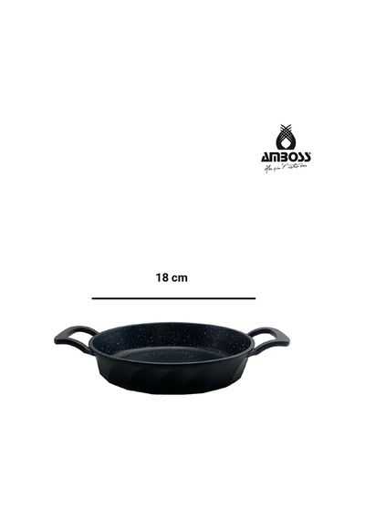 Jasper 3 Parça Döküm Tava & Sahan Seti Siyah