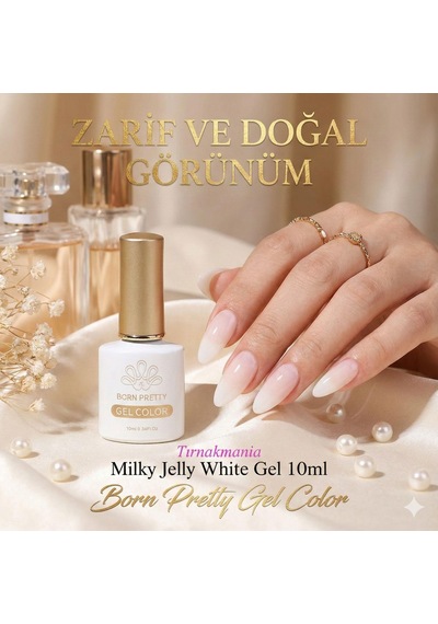 Born Pretty 10 Ml Rakı Beyazı Kalıcı Oje 56365 Milky White