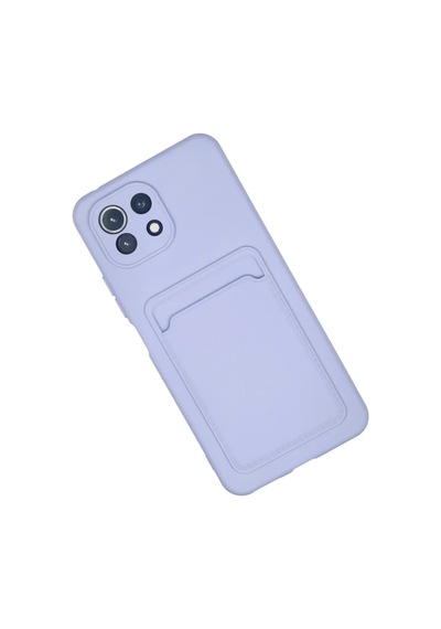 Xiaomi Mi 11 Uyumlu Kılıf Kelvin Kartvizitli Silikon - Lila