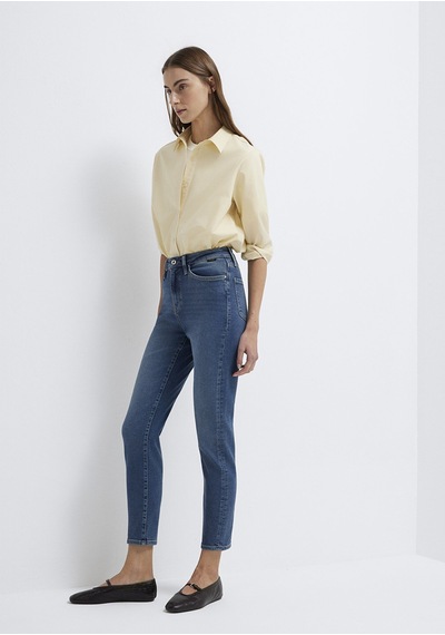 Mavi - Star Gold Shape Puslu Koyu Mavi Jean Pantolon 101077-90534 Koyu Mavi