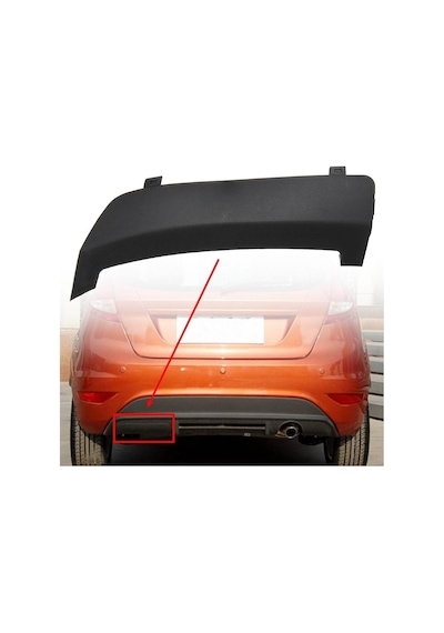 Ford Fiesta Arka Tampon Çeki Demir Kapagi ( 2008 - 2017) 235762613