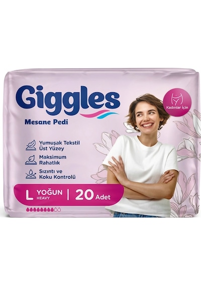Giggles Kadın Mesane Pedi Large Bladder Pad 1x20 Paket 20 Adet L