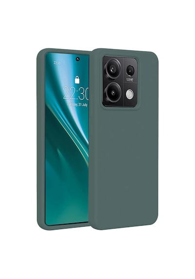Xiaomi Redmi Note 13 Pro 4g Uyumlu Kılıf First Silikon - Koyu Yeşil