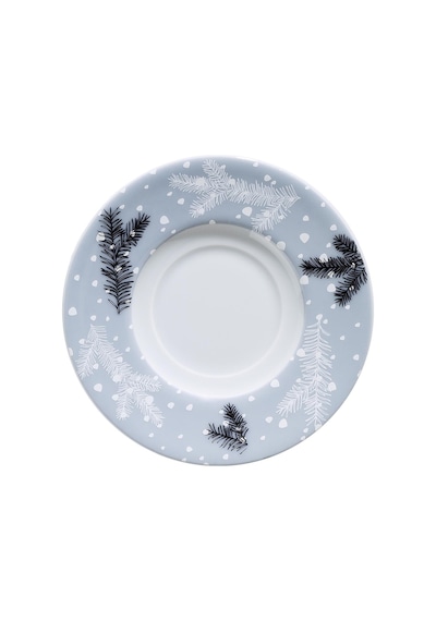 Kütahya Porselen Snowy 4 Parça 2 Kişilik Kahve Takımı Platin