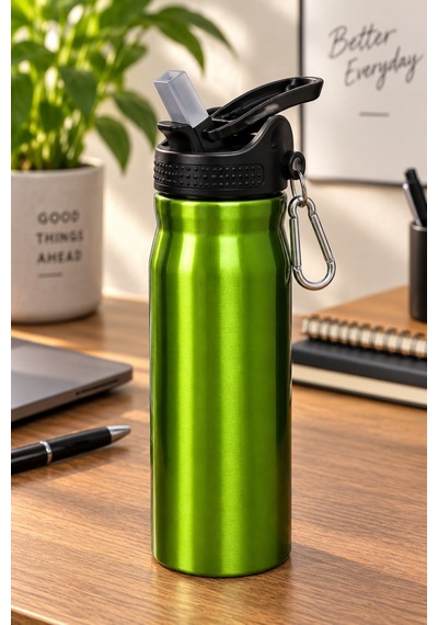 -12 500 Ml Çelik Matara Şah-2850 Yeşil
