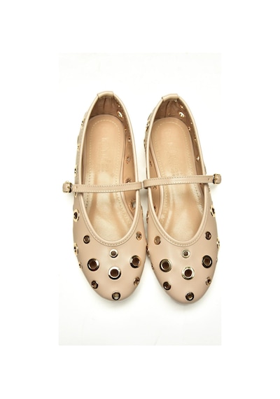 Fox Shoes U820084509 Bej Kadın Babet Bej-suni Deri Bej