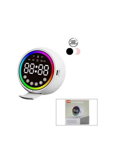 Platoon Pl-4652 Dijital Saat Çalar Ve Bluetooth Wireless Hoparlör Speaker 5w Mini Işıklı Usb Şarjlı