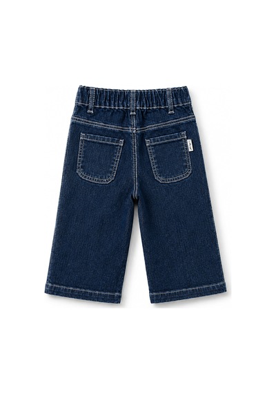 Overdo Kids Kız Çocuk Düz Paça Kot Pantolon Koyu Mavi