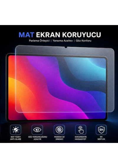 Casper Pad M10 Pro İle  Mat Ekran Koruyucu 12.2 İnç Parmak İzi Bırakmayan Yansıma Ve Parlama Önleyici Koruma, 9h Kırılmaz Esnek Nano Cam