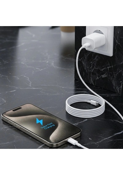 25w Hızlı Şarj Adaptörü Usb-c To Type-c Kablolu - Pd Destekli, Süper Hızlı Şarj Cihazı Bx40