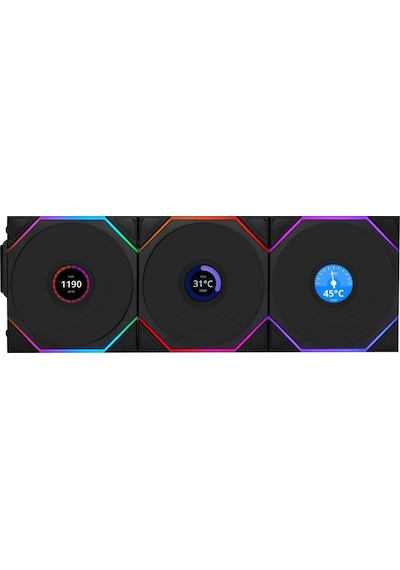 Lian Li Unı Fan Tl Wıreless Lcd 3x120mm Siyah Kasa Fanı Azaz0llı0089